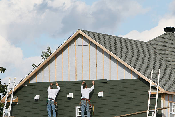 Professional Emergency Siding Repair technician working in Sugarcreek, OH